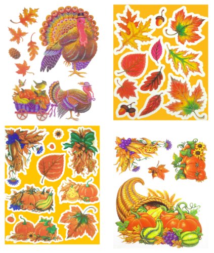 Autumn Harvest Window Clings