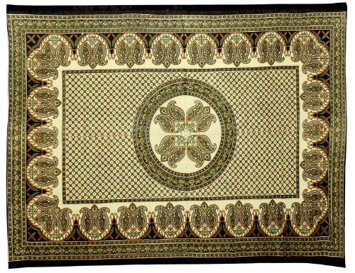 Yellow,Gold, Green and Black Mandala Tapestry Wall Hanging Yellow,Gold, Green and Black Mandala Tapestry Wall Hanging