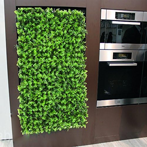 Set of Two 24" x 16" Artificial Greenery Panels, Boxwood Style with zip ties for easy Installation!