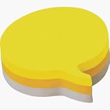 Post-It Shaped Notes Cube Speech Bubble Pad of 225 Sheets Yellow and Grey Ref 2007SP