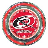 NHL Carolina Hurricanes 14-in. Neon Wall Clock Material - Plastic