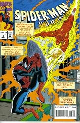 Spider-Man Unlimited #5 : Guest Starring the Fantastic Four's Human Torch in "Estranged Tales" (Marvel Comics)