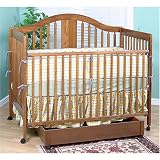 Stork Craft Chelsea 4-in-1 Crib with Drawer in Cognac