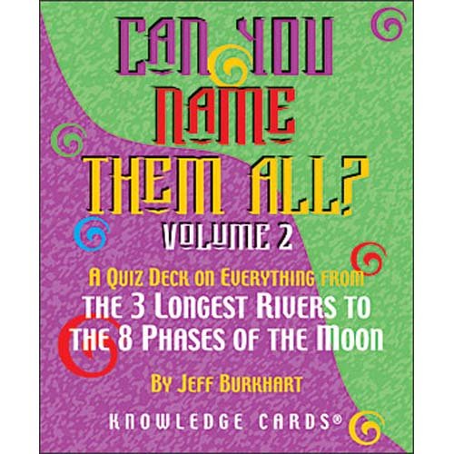 CAN YOU NAME THEM ALL VOL 2 KNOWLEDGE CARDS