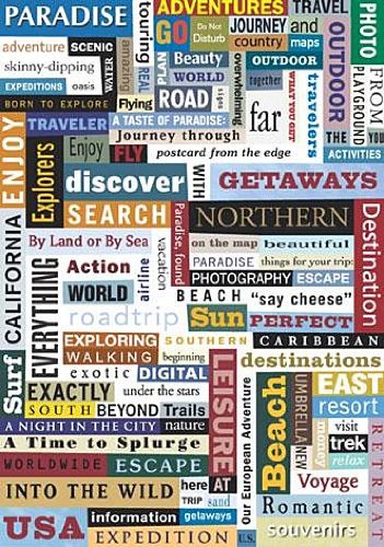 Making Memories Word Fetti 114 stickers travel 
