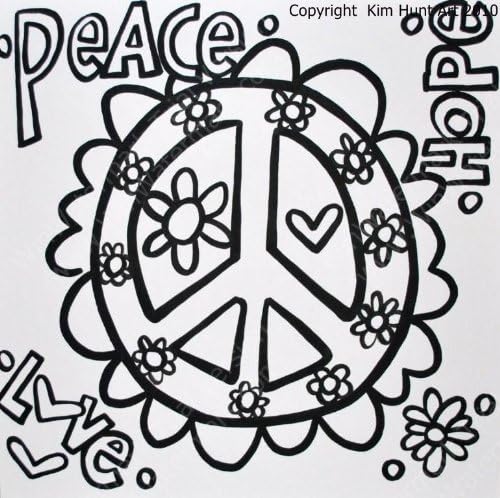 PaintaDoodle 12 x 12 Peace Sign Painting Kit