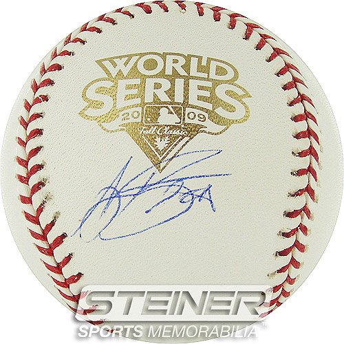 Steiner Sports New York Yankees AJ Burnett Autographed 2009 World Series Baseball