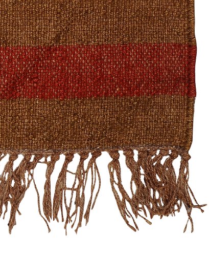 Imagen 3 de Indian Traditional Area Rug-Designer Handmade Weave Yoga Wool Jute Mat-Modern Carpet Size 84 X 56 Inches