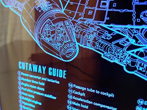 Star Wars Millennium Falcon Lighting Decor Lamp Cutaway Guide