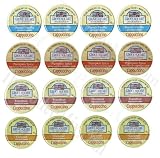16 Keurig K-cup Cappuccino Celebration! Yummy Cappuccinos by Grove Square - Pumpkin, Caramel, French Vanilla and Hazelnut. Try them ALL!