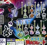 Pokemon Black and White Evolution Metal Plate Mascot Straps Set of 10