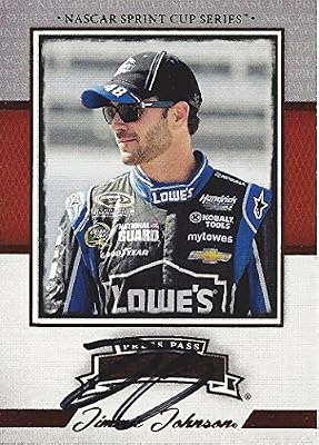 'AUTOGRAPHED Jimmie Johnson 2013 Press Pass LEGENDS (#48 Lowe''s Racing Team) Signed Collectible NASCAR Trading Card with COA '