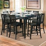 Coaster Pines Counter Height Dining Table with Leaf in Black