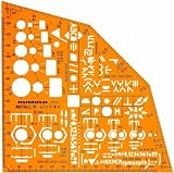 Welding Metal Bolts Screws Symbols Drawing Drafting Template Stencil
