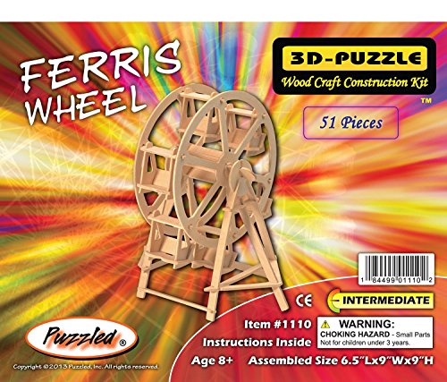 3-D Wooden Puzzle - Ferris Wheel -Affordable Gift for your Little One! Item #DCHI-WPZ-P033
