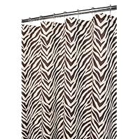 Park B. Smith Zebra Zebra Shower Curtain, Natural/Coffee Bean