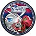 New England Patriots Round Clock