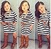 EGELEXY Summer Baby Girls Sleeveless Striped Dress Kids Casual Clothes Outfits