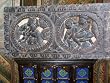 Exquisite Carving Kamasutra Hand Carving Wooden India Furniture Wall Headboard 36 Inch