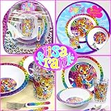 Lisa Frank・リサフランク・<strong>食器</strong>セット・5Piece Dinnerware Set