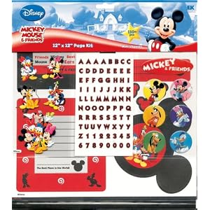 Ek Success Disney DMPK4 12-by-12 Mickey and Friends Page Kit
