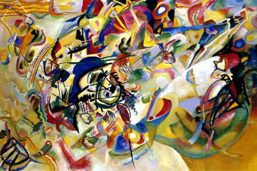 COMPOSITION VII 1913 ENERGETIC SHAPES RADIANT COLORS BY WASSILY KANDINSKY LARGE PRINT REPRO