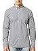 Bentibo Mens Black Gingham Long Sleeve Casual Button Down Cotton Dress Shirt