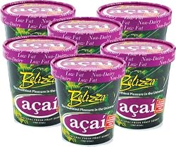 Belizza A&ccedil;a&iacute; Sorbet - 6 Pints, 16-Ounce Cup (Pack of 6)