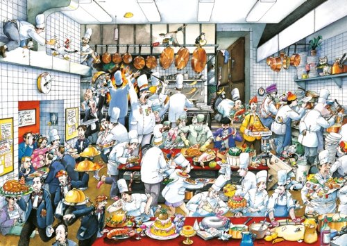Heye 29130 - Dreieckspuzzles 1500 Teile Bon app&eacute;tit, Roger Blachon im Preisvergleich 