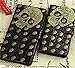 Retro Cool Punk Skull Studs Wallet Crocodile Pu Leather Cover Case for Iphone 6 (4.7 inches)