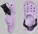 Birkis Clogs ''Fun Air Back Strap'' aus Alpro-Cell in lavender mit schmalem Fussbett