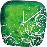 IMAGE OF Modern Clock Richness of Color Green (by DENY Designs)