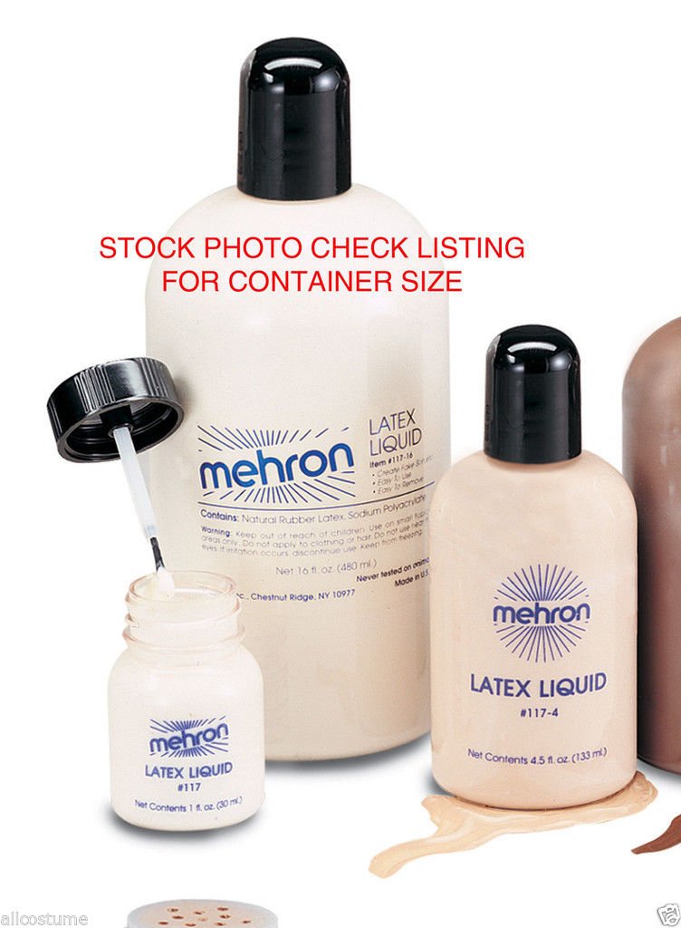 Amazon.com : 117 Mehron Liquid Latex (4.5 oz, White) : Apparel ...