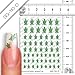 Nailart NAIL TATTOO STICKER - turtle/tortoise - green