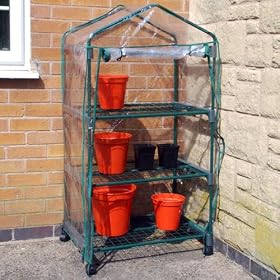 3 Tier Mini Greenhouse on Wheels