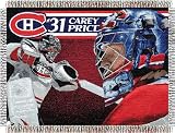 Northwest Montreal Canadiens Carey Price Triple Woven Jacquard 48x60 Blanket - Montreal Canadiens 48 X 60