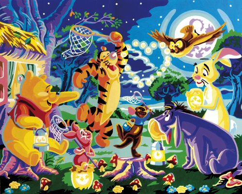 Childrens Toyshop  Toys : Ravensburger Series C - Winnie the Pooh Adult Painting by Numbers