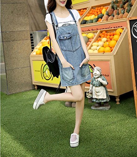 (ナンデム ライム) NANDEM LIME レディース デニム オーバーオール ワンピース サロペット ジャンパースカート