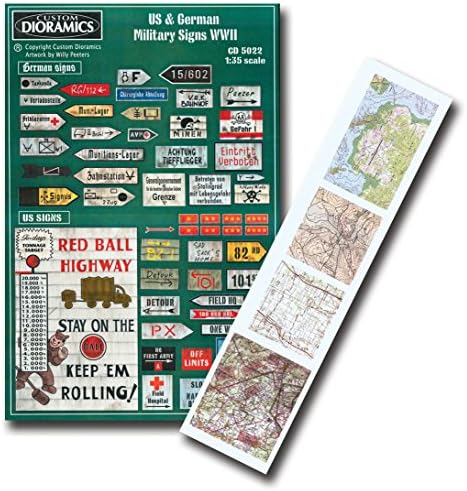 Custom Dioramics USA US/German Signs/Road and Flight Maps