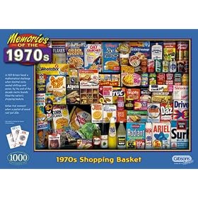 Gibsons 1970s Shopping Basket Jigsaw Puzzle (1000 Pieces)