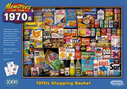 1970s Shopping Basket 1000 Piece Puzzle