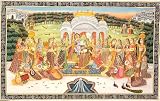 Lord Krishna - Women's Very Own God - Water Color Painting On Cotton Fabric