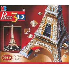 MB 3D Puzzle Eiffel Tower Paris Brand New