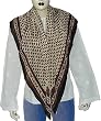 Girls Scarfs Hand Painted Crepe Square Silk 44 x 44 inches (sqsrf118)