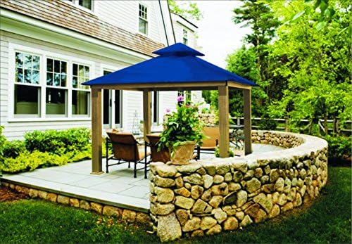 ACACIA 12 Ft. x 12 Ft. Aluminum Gazebo Color: Cobalt Blue