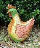 Flock a Doodle Doo Metal Folk Art Rooster Garden Statuary
