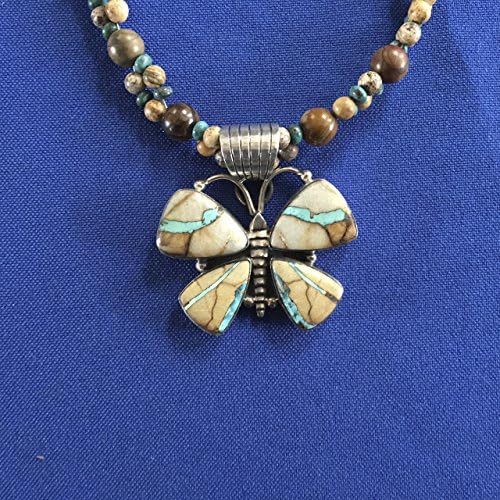 Boulder Turquoise Butterfly Necklace