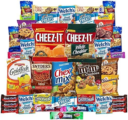 Cookies Chips &amp; Candies Care Package Variety Pack Bundle Assortment Bulk Sampler (40 Count)