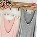 Fashion Summer Woman Lady Sleeveless V-Neck Candy Vest Loose Tank Tops T-Shirt (Grey)