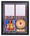 Bon Jovi "Livin' On A Prayer" framed gold record with reproduction of Jon Bon Jovi's handwritten lyrics